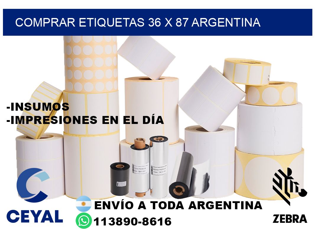Comprar etiquetas 36 x 87 argentina