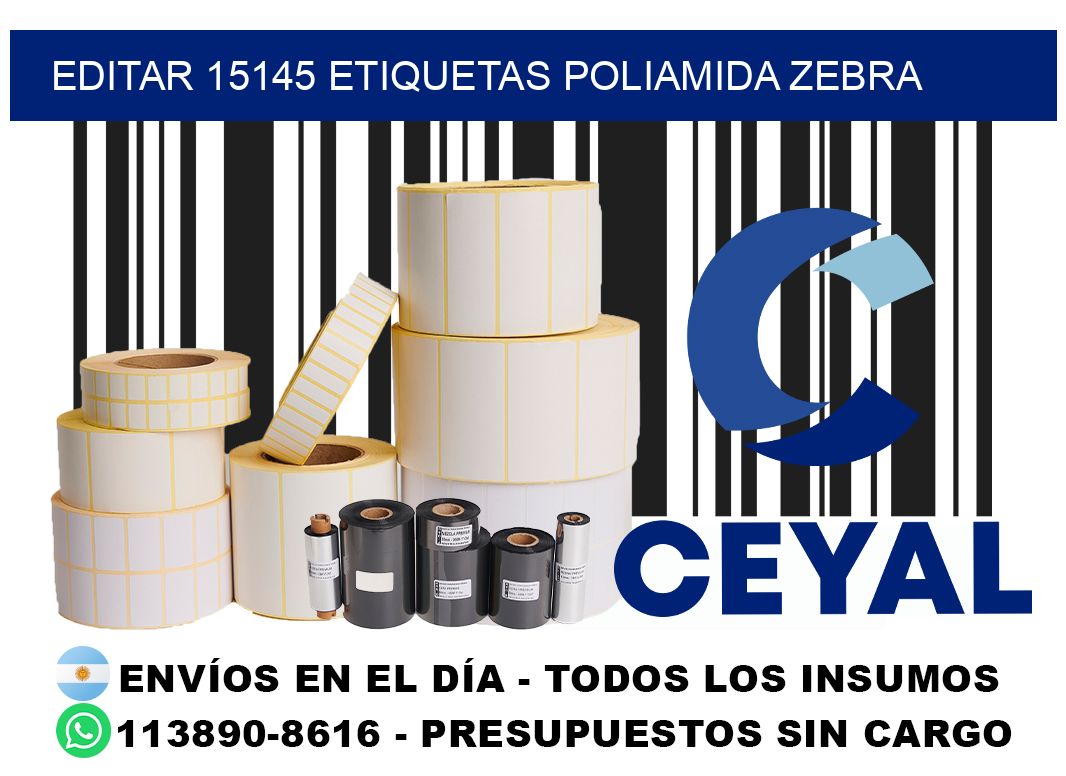 EDITAR 15145 ETIQUETAS POLIAMIDA ZEBRA