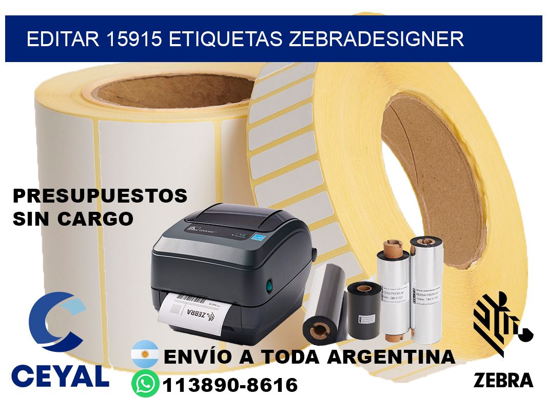 EDITAR 15915 ETIQUETAS ZEBRADESIGNER