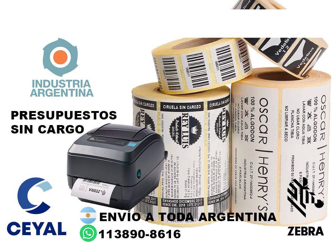 EDITAR 1995 ETIQUETAS AUTOADHESIVAS ZEBRA