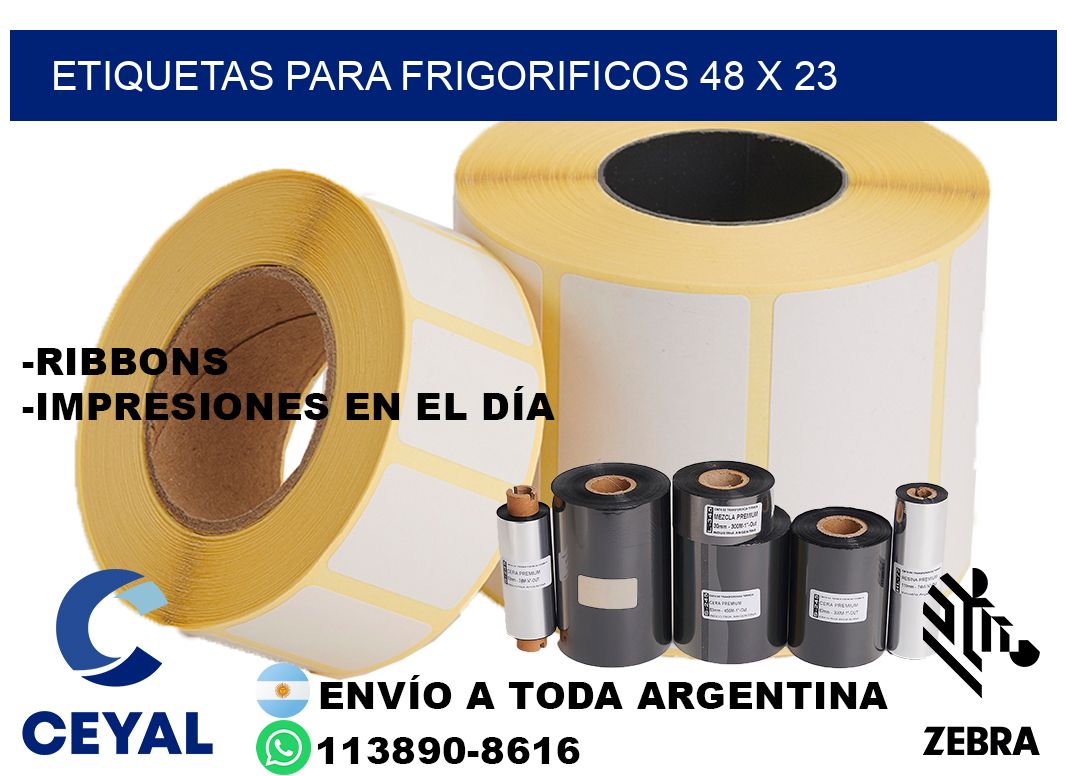 ETIQUETAS PARA FRIGORIFICOS 48 x 23