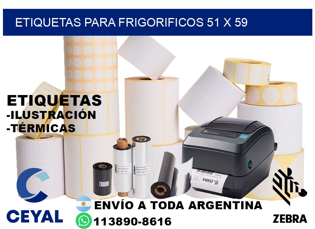 ETIQUETAS PARA FRIGORIFICOS 51 x 59