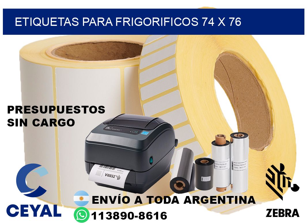 ETIQUETAS PARA FRIGORIFICOS 74 x 76