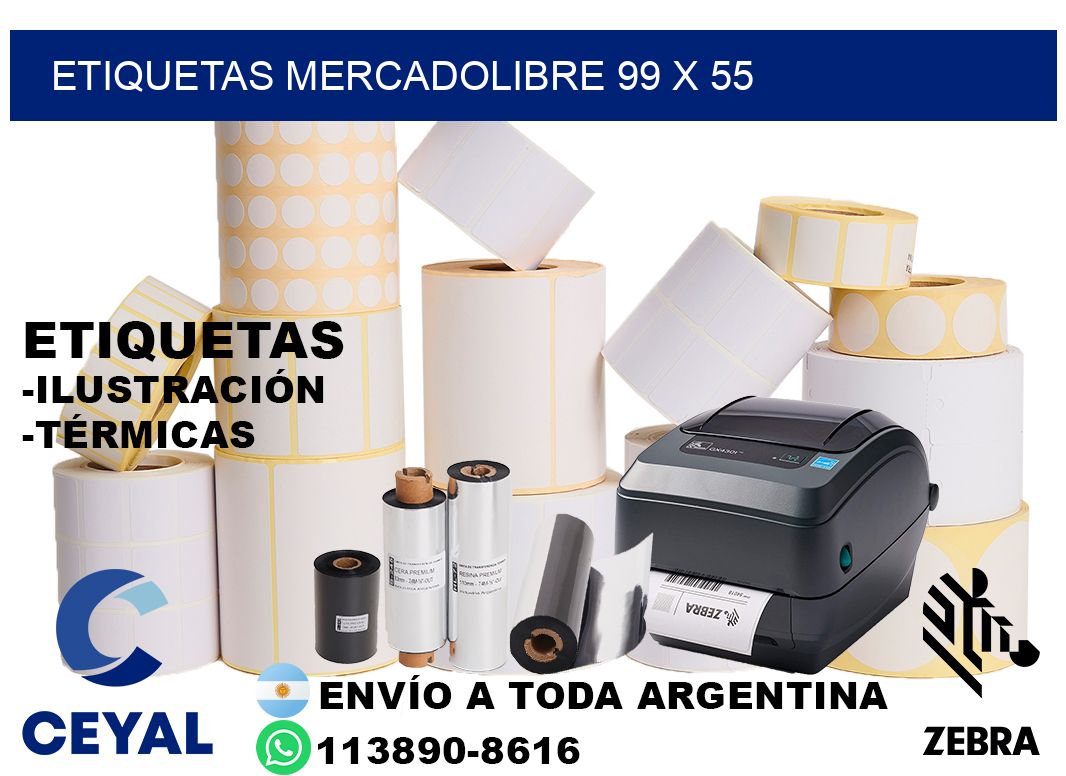 etiquetas mercadolibre 99 x 55