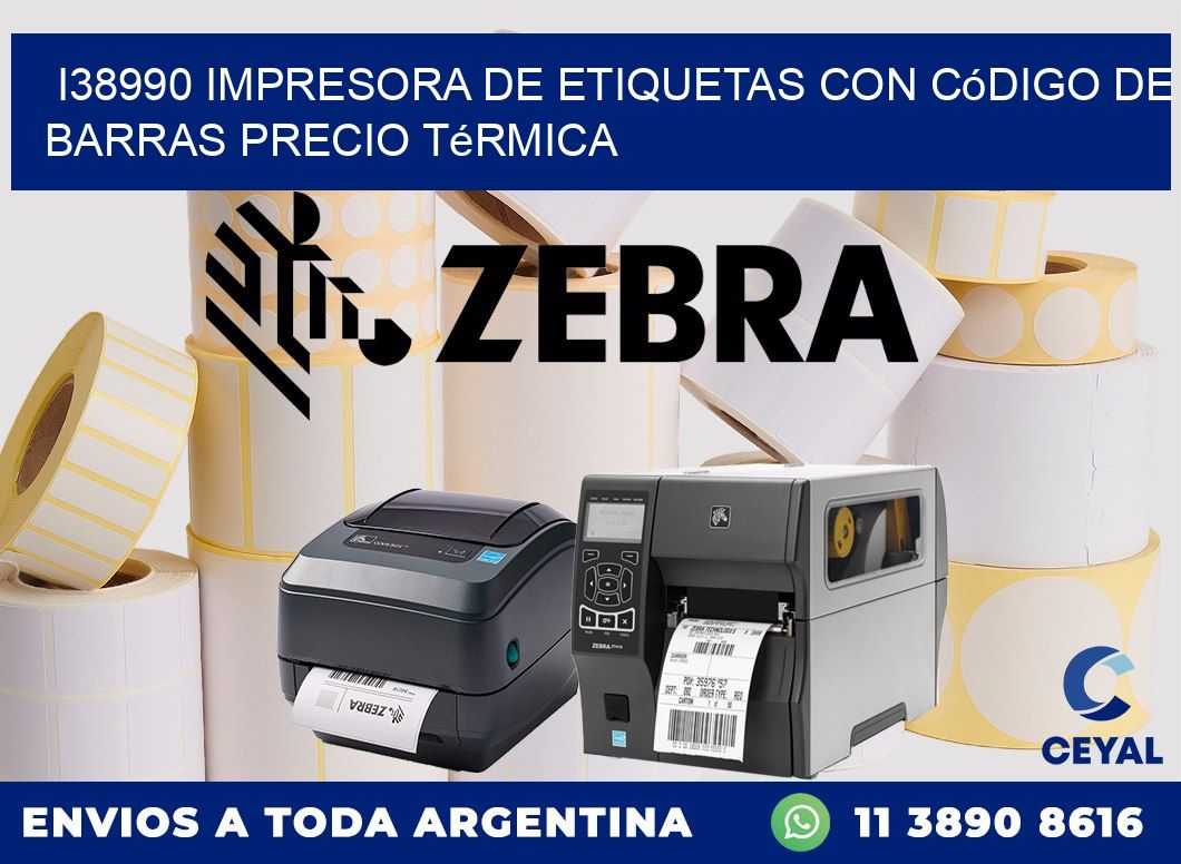 i38990 impresora de etiquetas con código de barras precio térmica