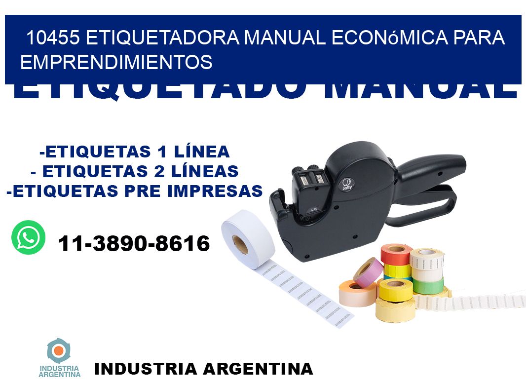 10455 etiquetadora manual económica para emprendimientos