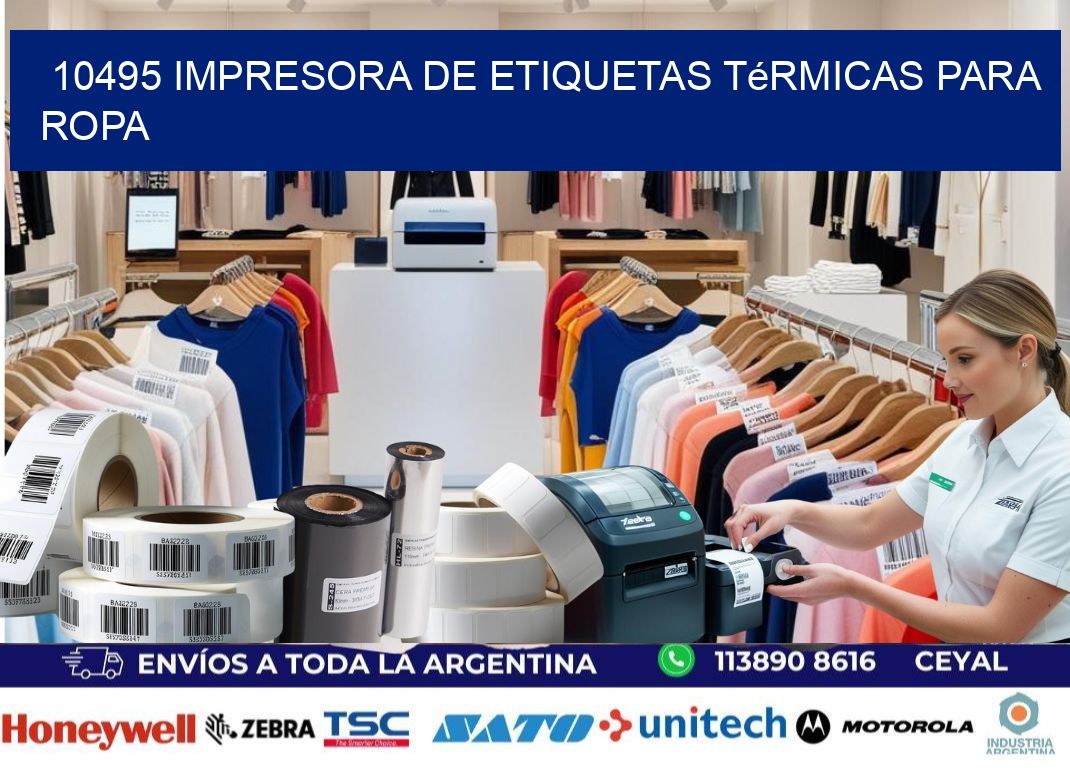 10495 impresora de etiquetas térmicas para ropa