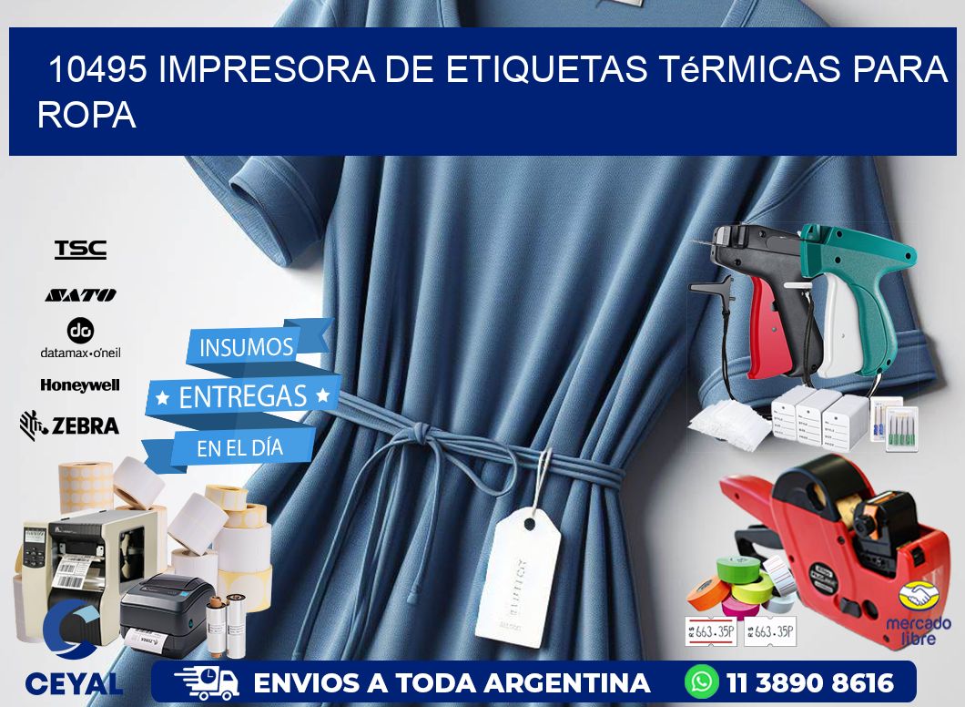 10495 impresora de etiquetas térmicas para ropa