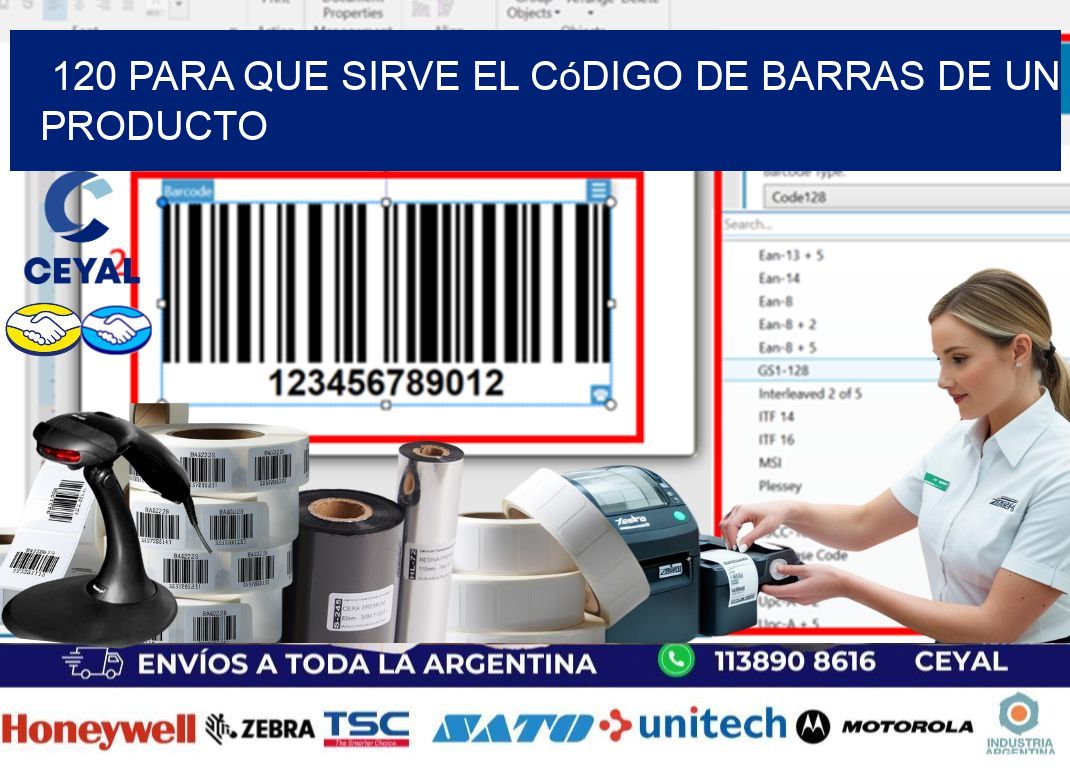120 Para que sirve el código de barras de un producto