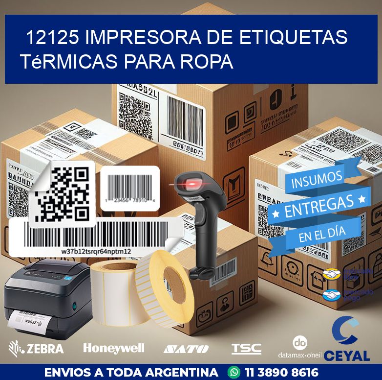 12125 impresora de etiquetas térmicas para ropa