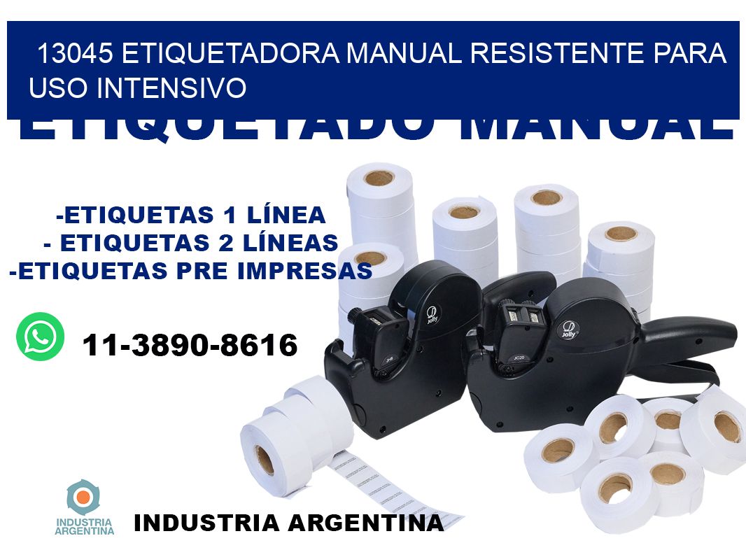13045 etiquetadora manual resistente para uso intensivo