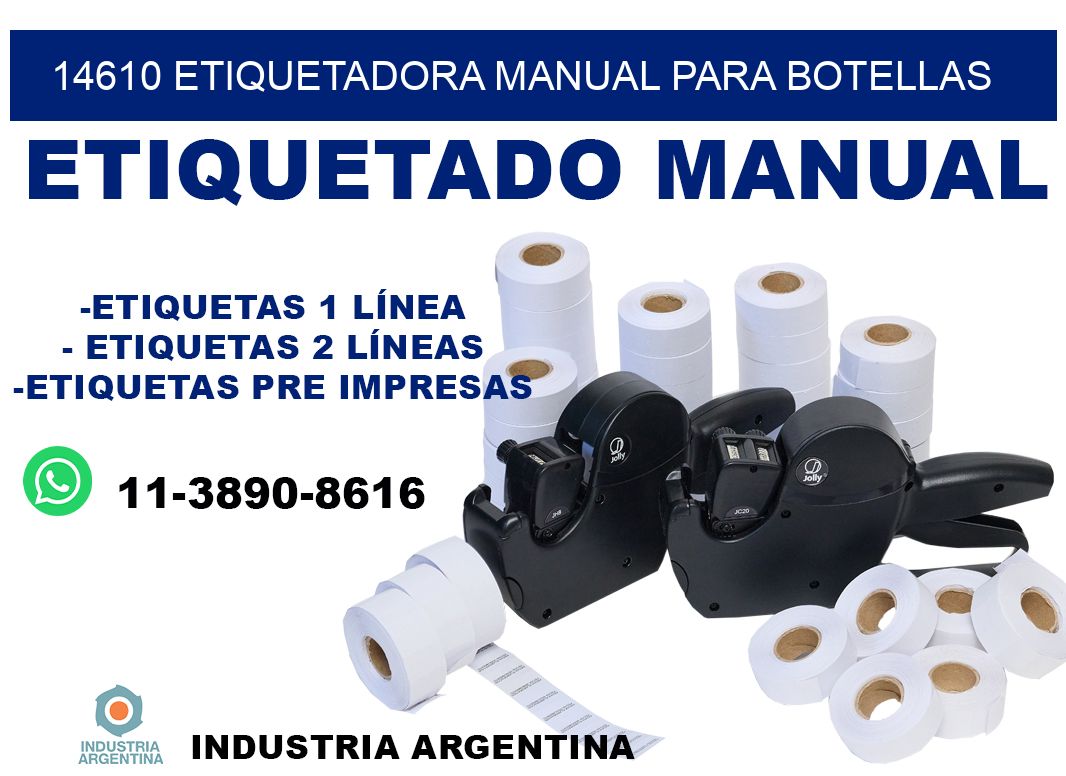 14610 etiquetadora manual para botellas