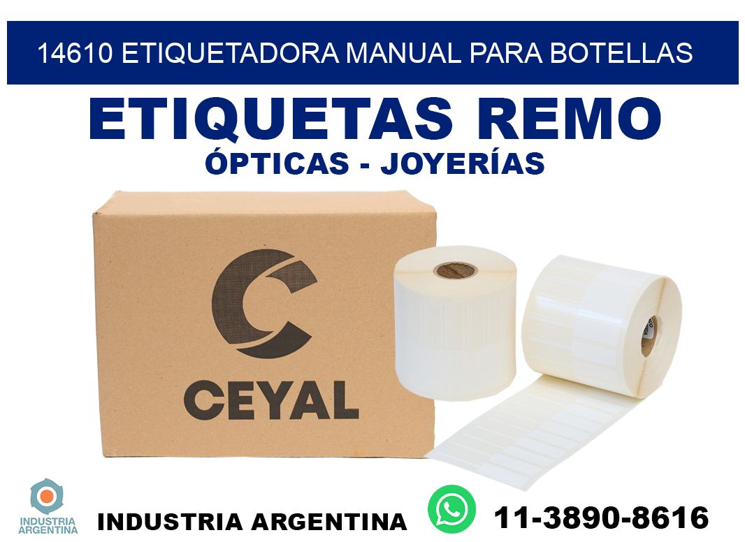 14610 etiquetadora manual para botellas