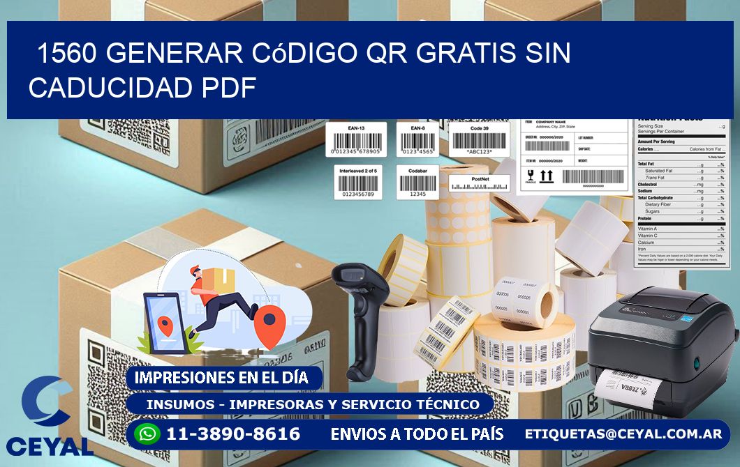 1560 Generar código QR gratis sin caducidad PDF