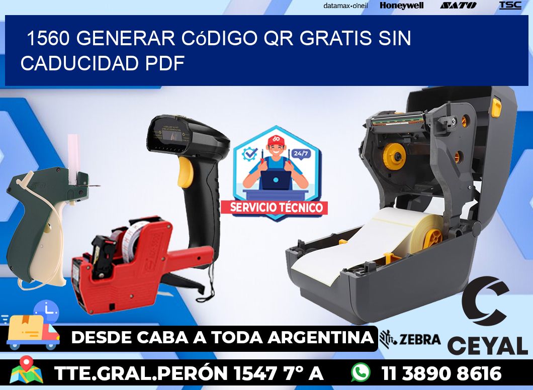1560 Generar código QR gratis sin caducidad PDF