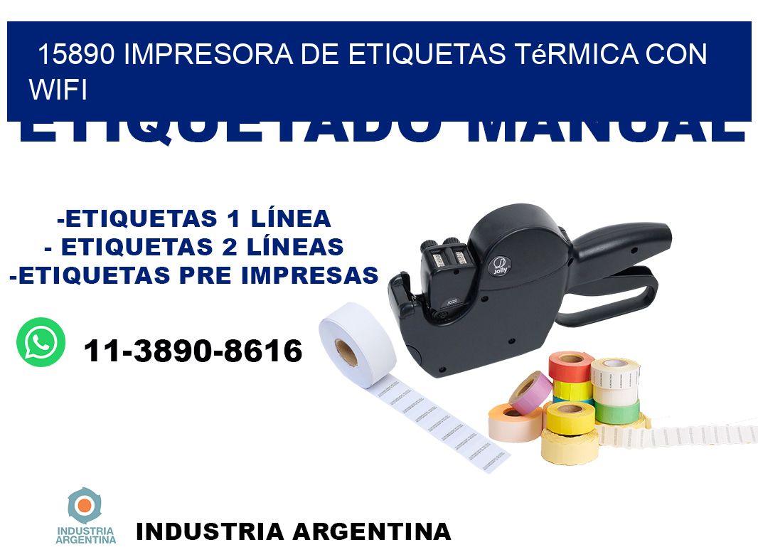 15890 impresora de etiquetas térmica con wifi