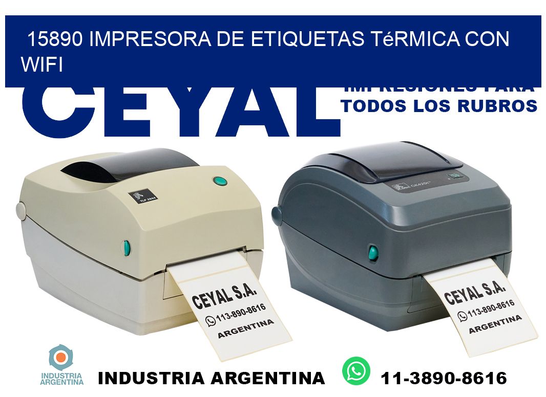 15890 impresora de etiquetas térmica con wifi