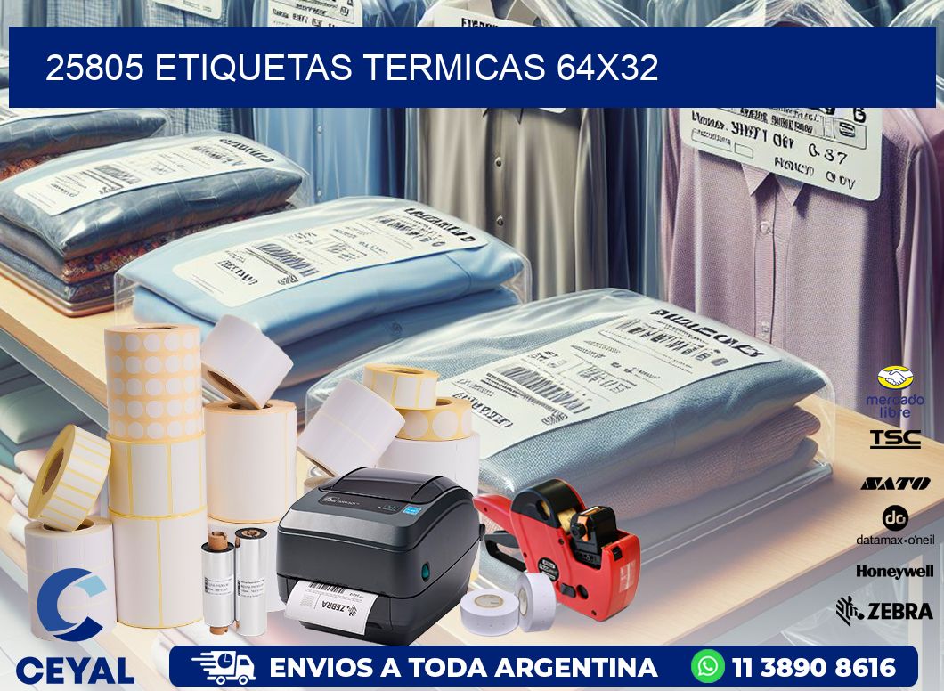 25805 etiquetas termicas 64x32