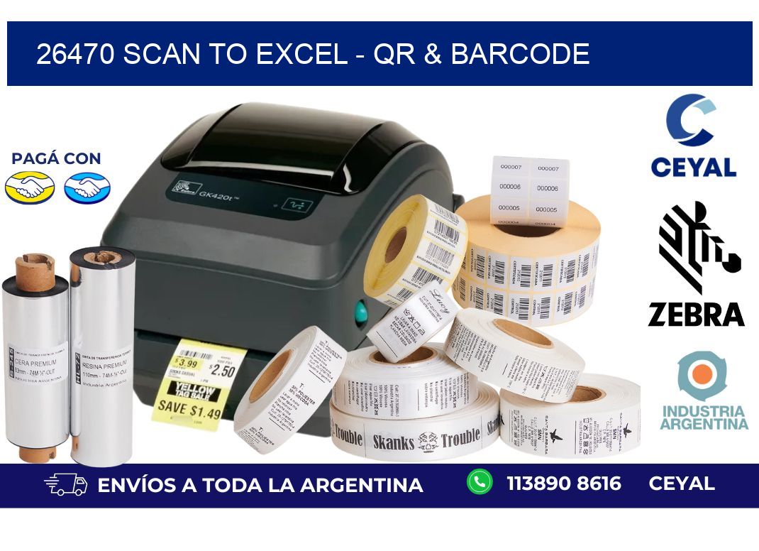26470 Scan to Excel - QR & Barcode