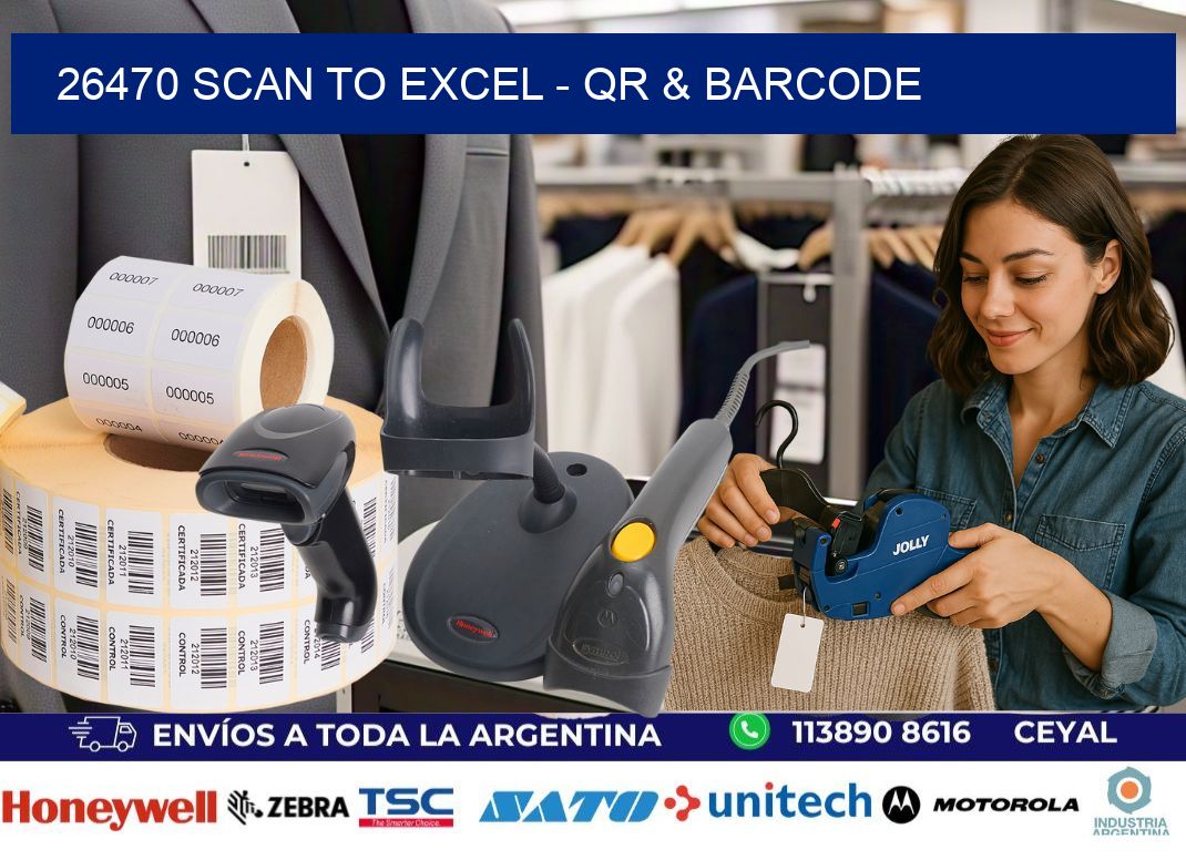 26470 Scan to Excel – QR & Barcode