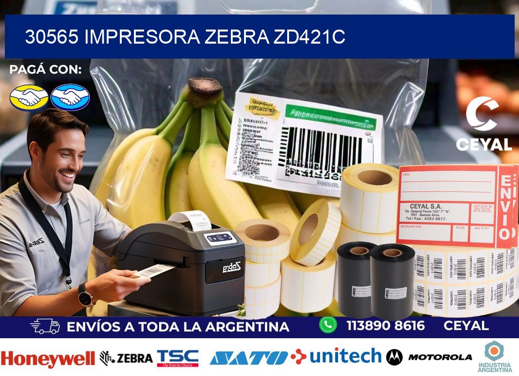 30565 Impresora Zebra zd421c