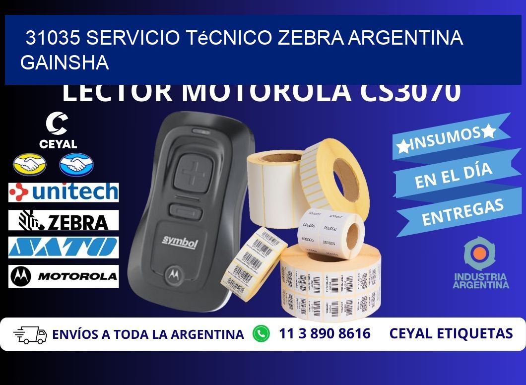 31035 servicio técnico zebra argentina GAINSHA