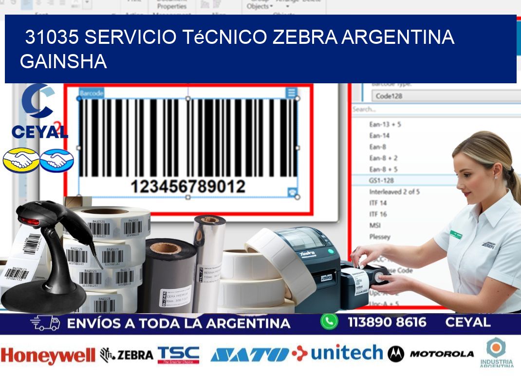 31035 servicio técnico zebra argentina GAINSHA