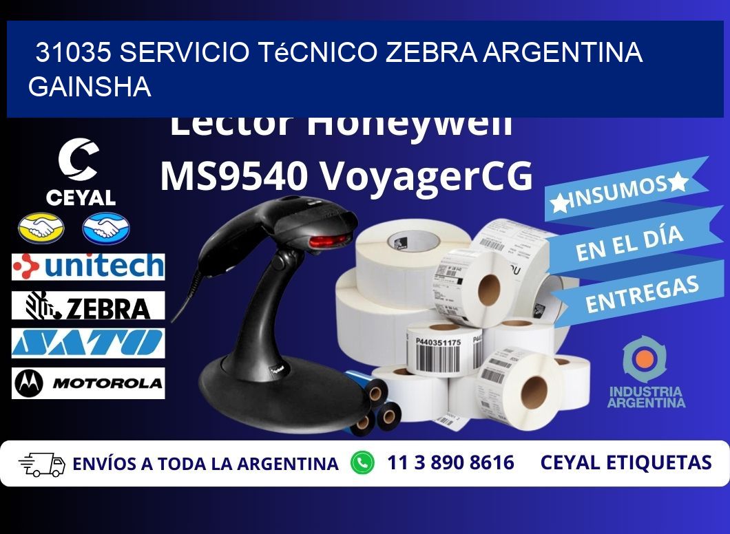 31035 servicio técnico zebra argentina GAINSHA