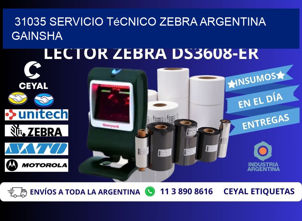 31035 servicio técnico zebra argentina GAINSHA