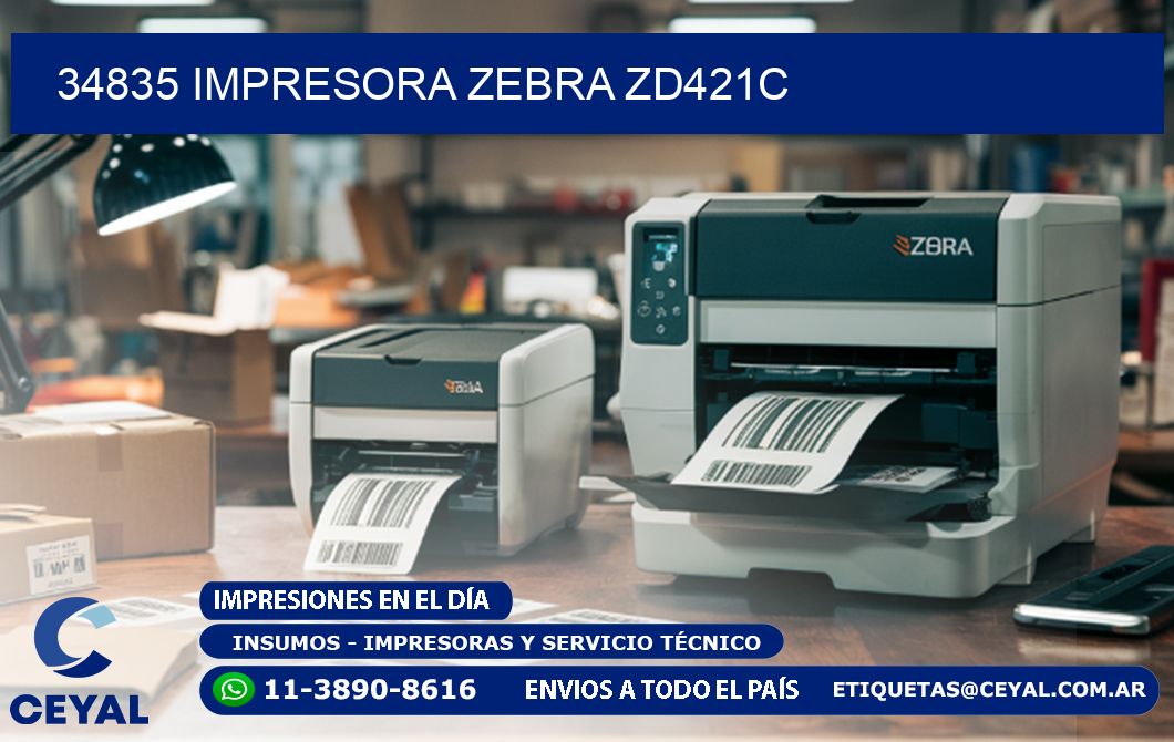 34835 Impresora Zebra zd421c