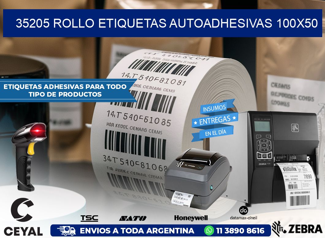 35205 Rollo Etiquetas autoadhesivas 100x50