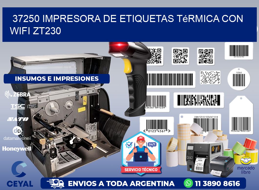 37250 impresora de etiquetas térmica con wifi ZT230