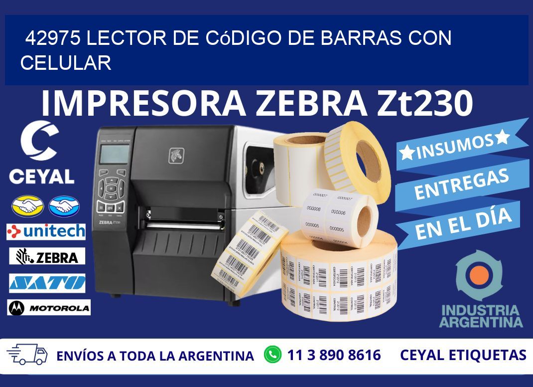 42975 Lector de código de barras con celular