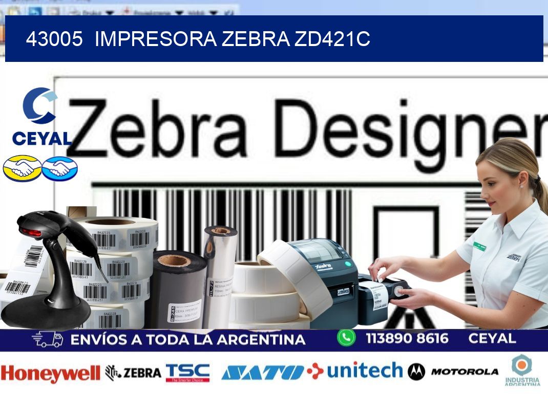 43005  Impresora Zebra zd421c