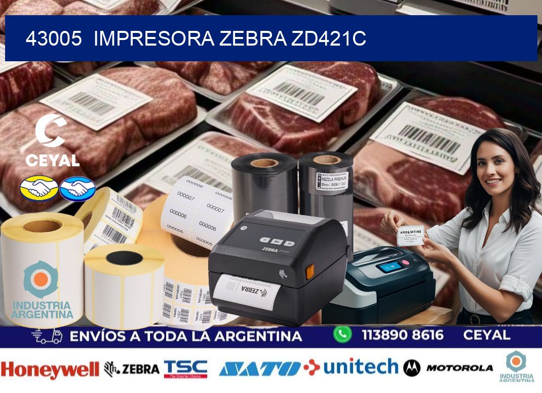 43005  Impresora Zebra zd421c