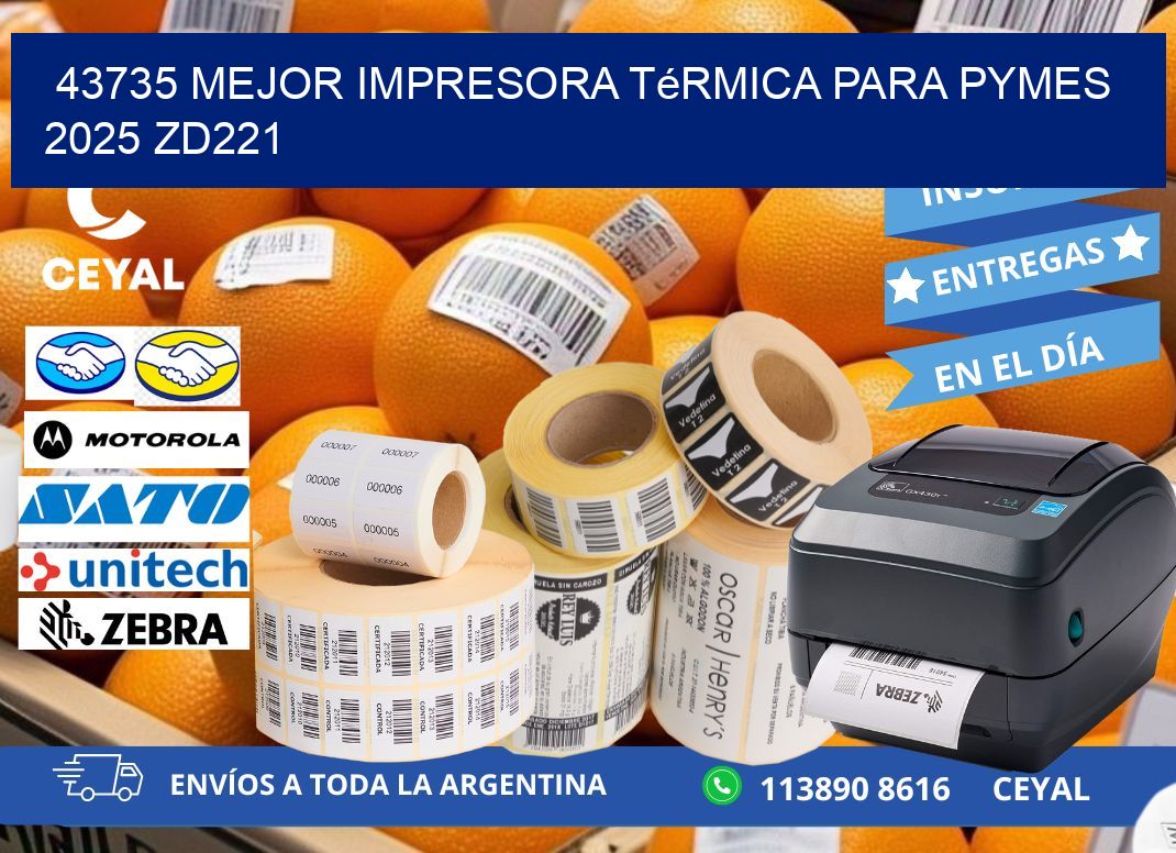 43735 mejor impresora térmica para pymes 2025 ZD221