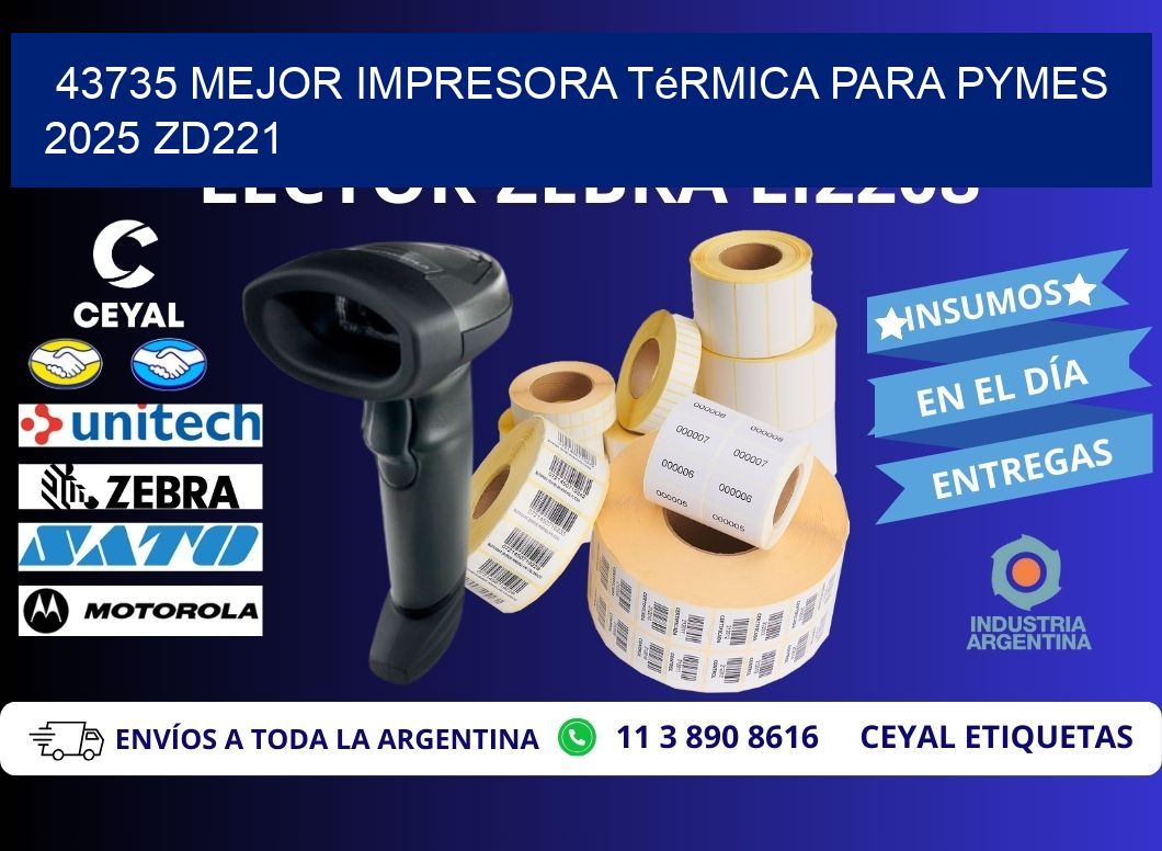 43735 mejor impresora térmica para pymes 2025 ZD221