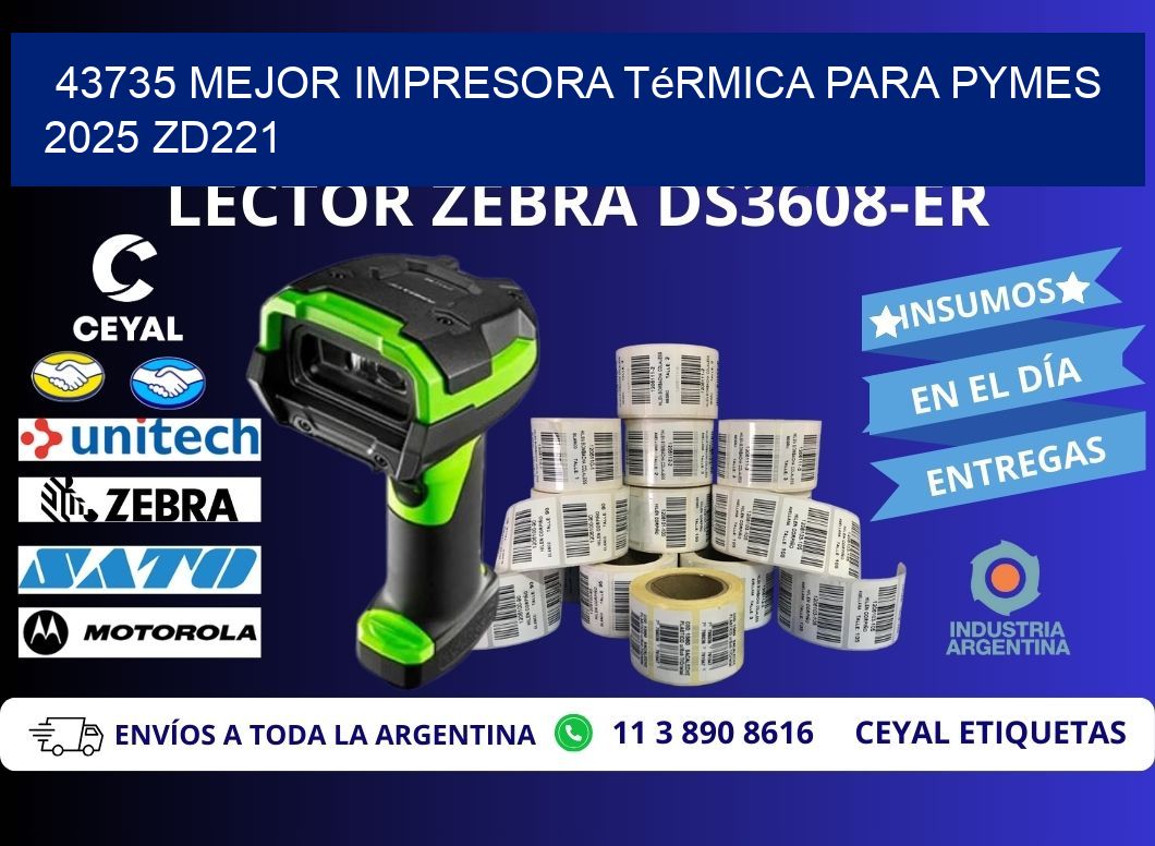43735 mejor impresora térmica para pymes 2025 ZD221