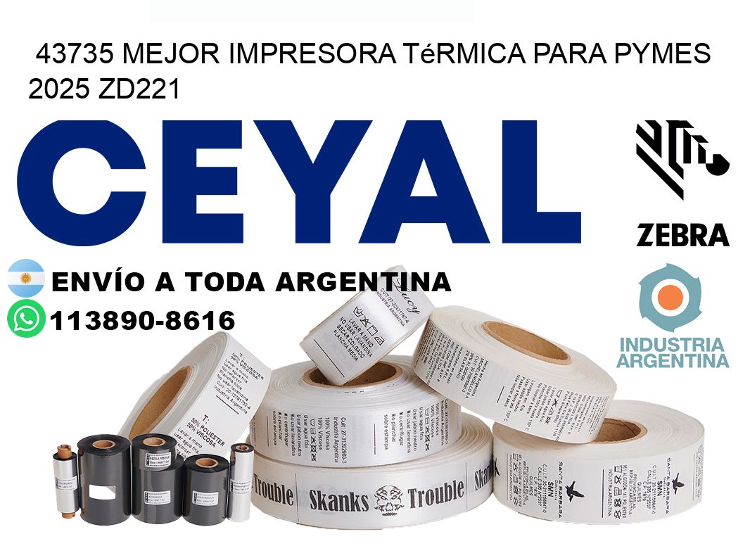 43735 mejor impresora térmica para pymes 2025 ZD221