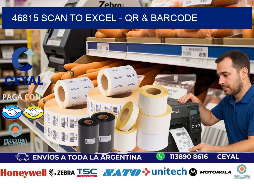 46815 Scan to Excel – QR & Barcode