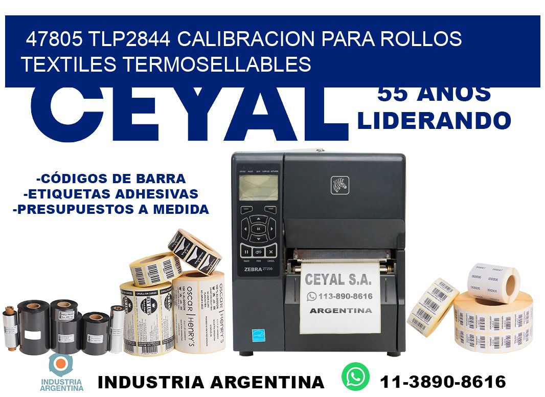47805 tlp2844 calibracion para rollos textiles termosellables