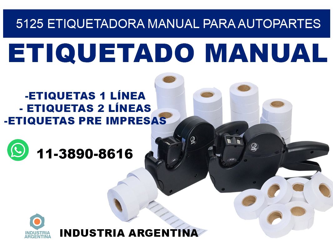 5125 etiquetadora manual para autopartes