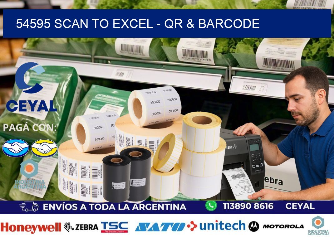 54595 Scan to Excel – QR & Barcode