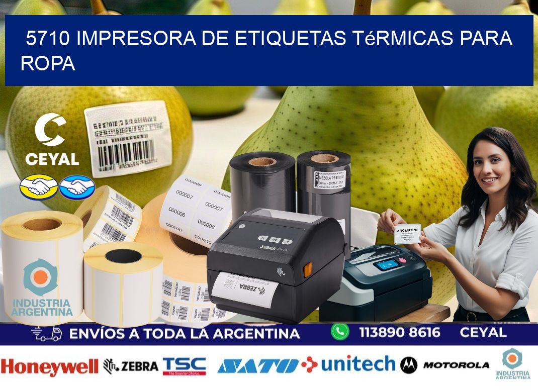 5710 impresora de etiquetas térmicas para ropa