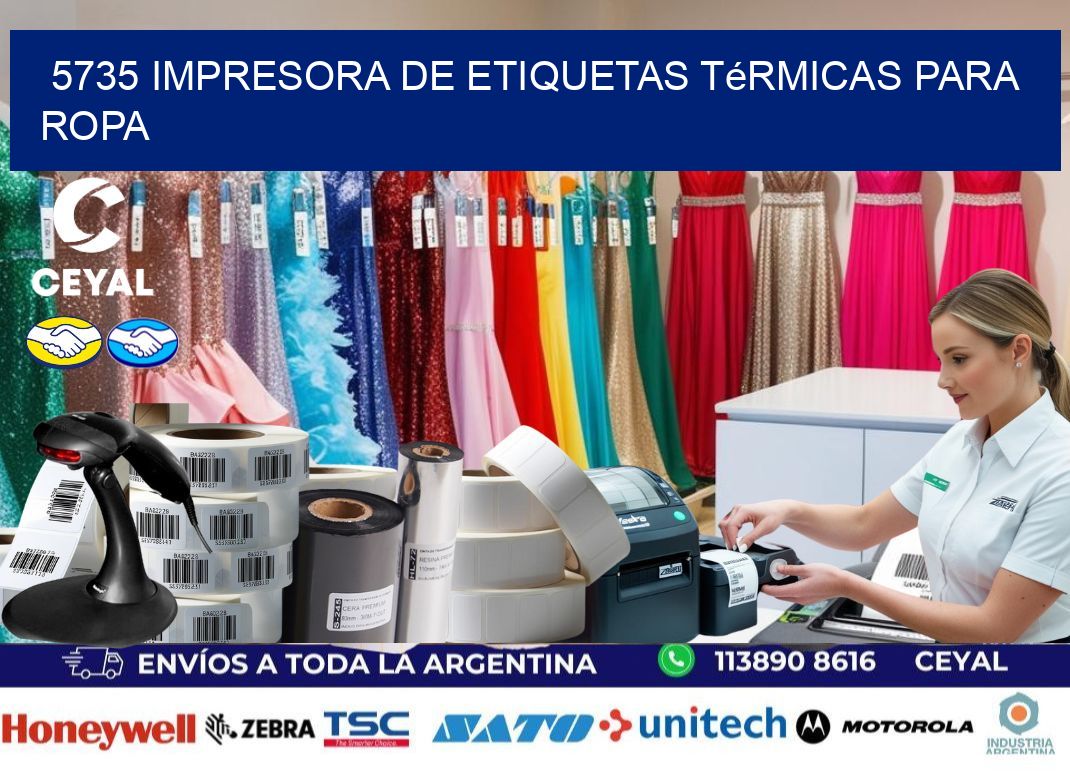 5735 impresora de etiquetas térmicas para ropa