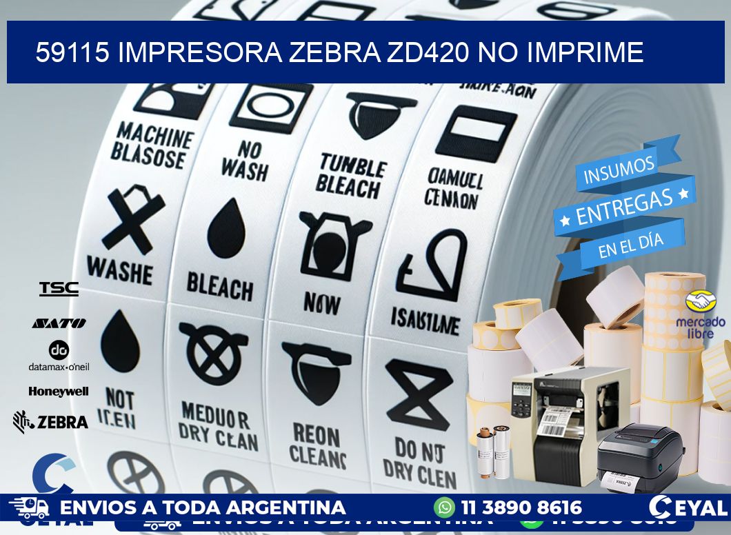 59115 Impresora Zebra ZD420 no imprime
