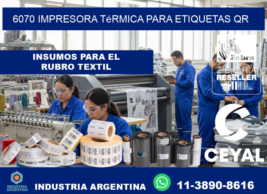 6070 impresora térmica para etiquetas QR