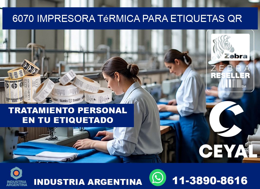 6070 impresora térmica para etiquetas QR