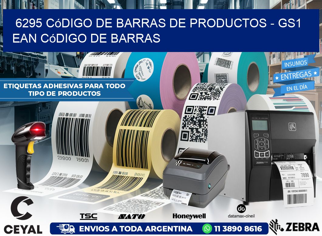6295 Código de Barras de productos - GS1 ean Código de Barras