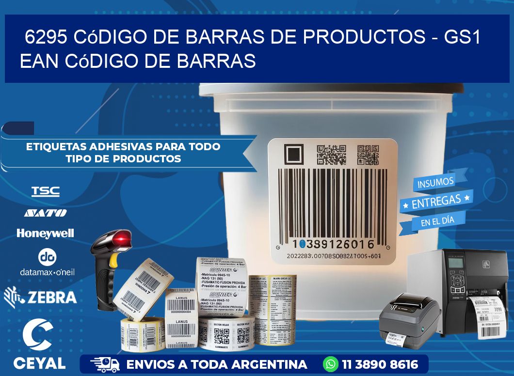 6295 Código de Barras de productos – GS1 ean Código de Barras